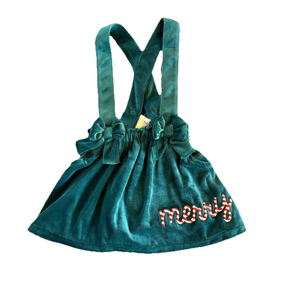 NWT Bluey Infant Christmas Shirt & Overall Skirt Outfit Size 12 Months - Picture 8 of 10